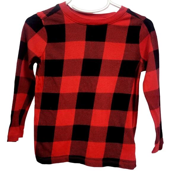 Old Navy Toddler Long Sleeve Plaid Tee Size 3T - Picture 1 of 4